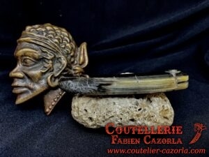 Couteau Corse pliant de poche  avec Lame Damas 10052502 – Image 4
