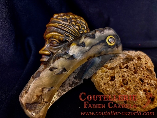 Couteau Corse traditionnel de berger Curnicciolu Fabianu 12122513S – Image 6