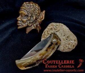 Couteau Corse traditionnel de berger Modèle Fabianu de poche 22052508 – Image 5