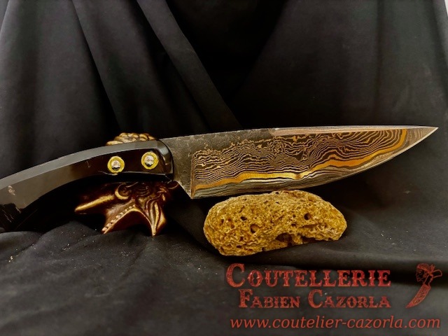 Couteau Fixe Damas Cuivre 05102510S – Image 3