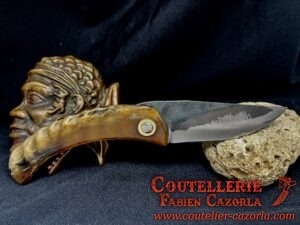 Couteau Corse traditionnel de berger Modèle Fabianu de poche 22052505 – Image 3