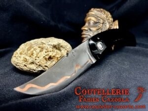 Couteau Corse Cazorla Labellisé Carbone Cuivre 23052502