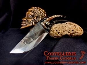 Couteau Corse traditionnel de berger Curnicciolu Fabianu 07072503