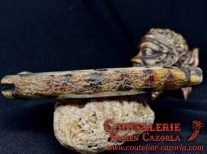 Couteau Corse traditionnel de berger Modèle Cazorla Labellisé  avec Lame Damas Explosion 13122421 – Image 4