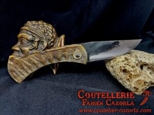 Couteau Corse traditionnel de berger Modèle Fabianu de poche 22052503 – Image 3