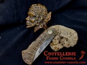 Couteau Corse traditionnel de berger Modèle Fabianu de poche 22052503 – Image 6