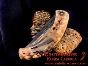 Couteau Corse traditionnel de berger Modèle Cazorla avec Lame Damas Nickel 29072510 – Image 6