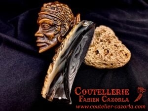 Couteau Corse traditionnel de berger Modèle Cazorla avec Lame Damas 01072502 – Image 5