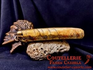 Couteau Corse traditionnel de berger Modèle Cazorla avec Lame Damas 07072509 – Image 4