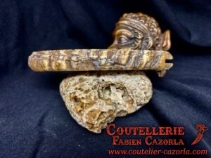 Couteau Corse traditionnel de berger Modèle Cazorla avec Lame Damas Cuivre 03102538 – Image 6