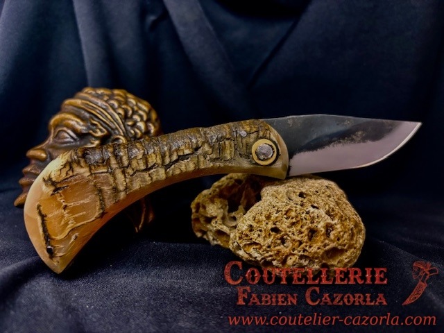 Couteau Corse traditionnel de berger Modèle Fabianu de poche 04122501S – Image 3