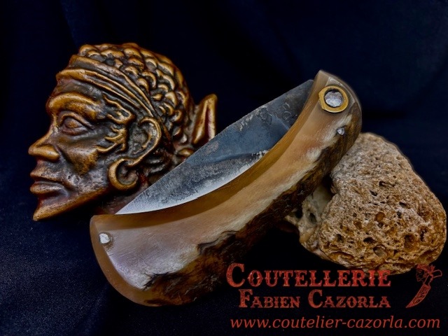 Couteau Corse traditionnel de berger Modèle Fabianu de poche 04122501S – Image 5