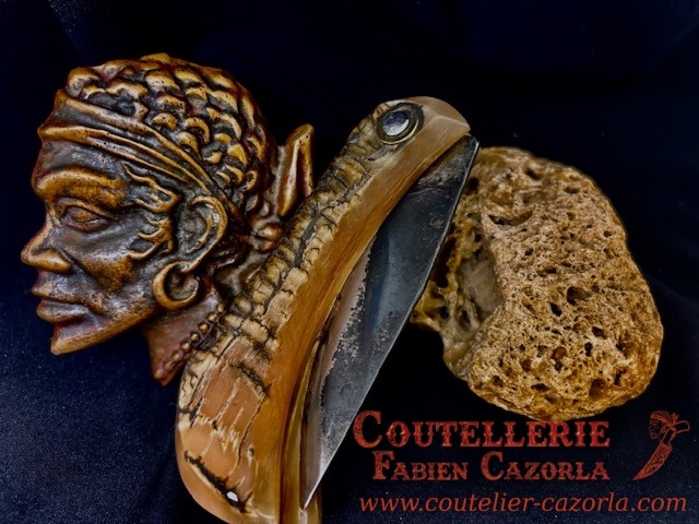 Couteau Corse traditionnel de berger Modèle Fabianu de poche 04122501S – Image 6