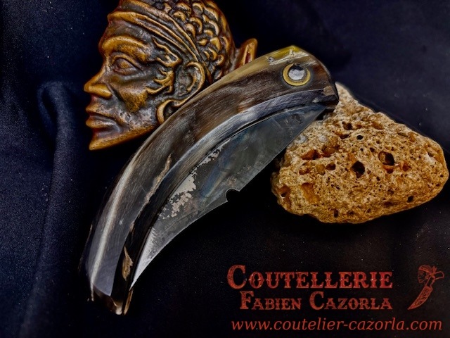 Couteau Corse traditionnel de berger Curnicciolu Fabianu 12122504S – Image 6