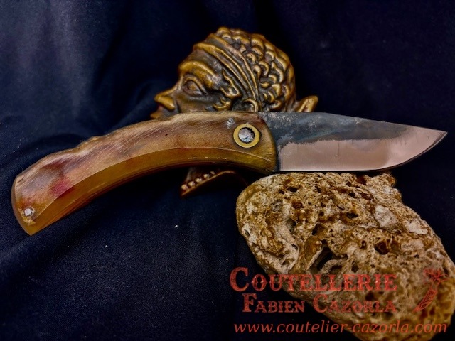 Couteau Corse traditionnel de berger Modèle Fabianu de poche 12122508S – Image 3