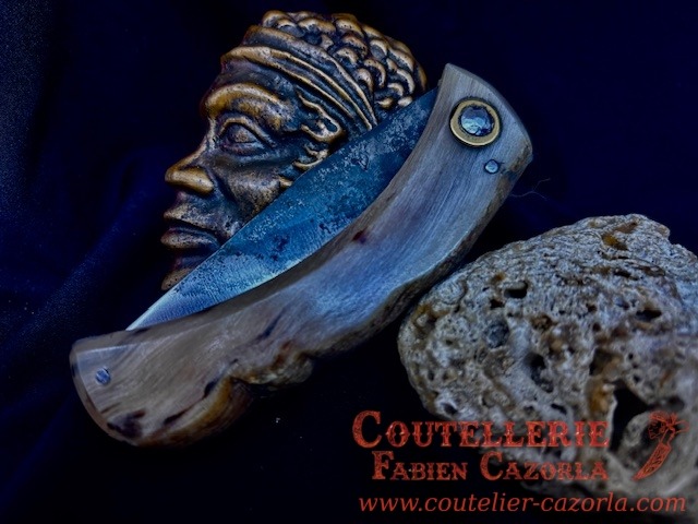 Couteau Corse traditionnel de berger Modèle Fabianu de poche 12122508S – Image 4