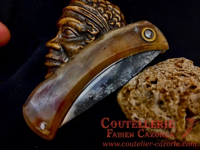 Couteau Corse traditionnel de berger Modèle Fabianu de poche 12122508S – Image 5