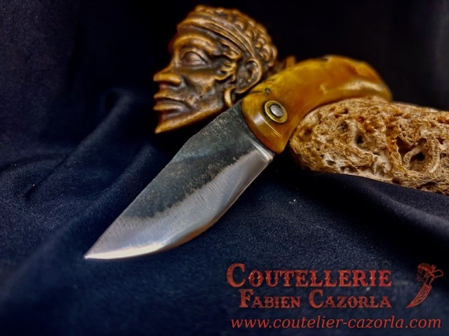 Couteau Corse traditionnel de berger Modèle Fabianu de poche 12122509S