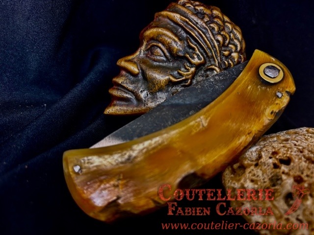 Couteau Corse traditionnel de berger Modèle Fabianu de poche 12122509S – Image 4