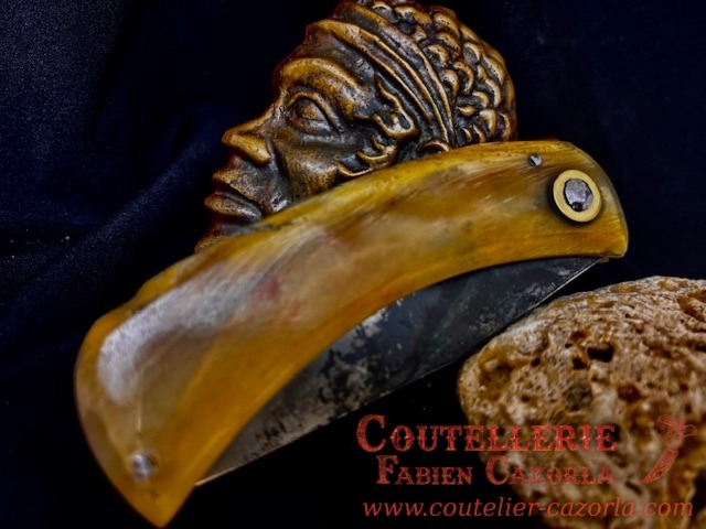 Couteau Corse traditionnel de berger Modèle Fabianu de poche 12122509S – Image 5