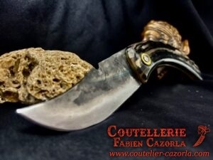 Couteau Corse traditionnel de berger Curnicciolu Fabianu 06102518