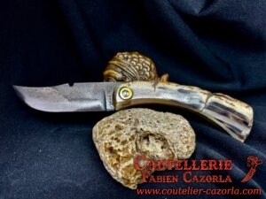 Couteau de berger Corse traditionnel Curnicciolu 06102529 – Image 2