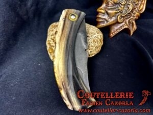 Couteau Corse traditionnel de berger Modèle Cazorla avec Lame Damas 06102536 – Image 6