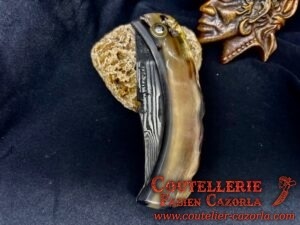 Couteau Corse traditionnel de berger Modèle Cazorla avec Lame Damas 06102542 – Image 5