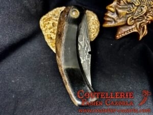 Couteau Corse traditionnel de berger Modèle Cazorla avec Lame Damas 06102543 – Image 6