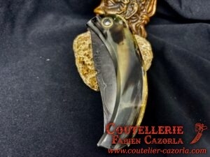 Couteau Corse traditionnel de berger Modèle Cazorla avec Lame Damas 06102548 – Image 5