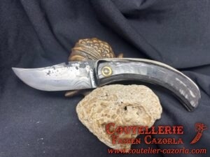 Couteau Corse traditionnel de berger Modèle Cazorla avec Lame Damas 06102550 – Image 2