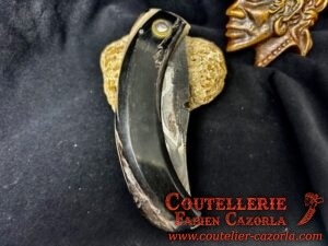 Couteau Corse traditionnel de berger Modèle Cazorla avec Lame Damas 06102550 – Image 6