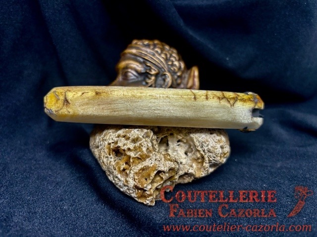 Couteau Corse traditionnel de berger Modèle Cazorla avec Lame Damas Cuivre 09102509 – Image 4