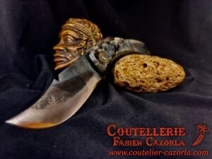 Couteau Corse traditionnel de berger Curnicciolu Fabianu 12122503S