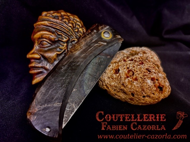 Couteau Corse traditionnel de berger Curnicciolu Fabianu 23012601S – Image 5