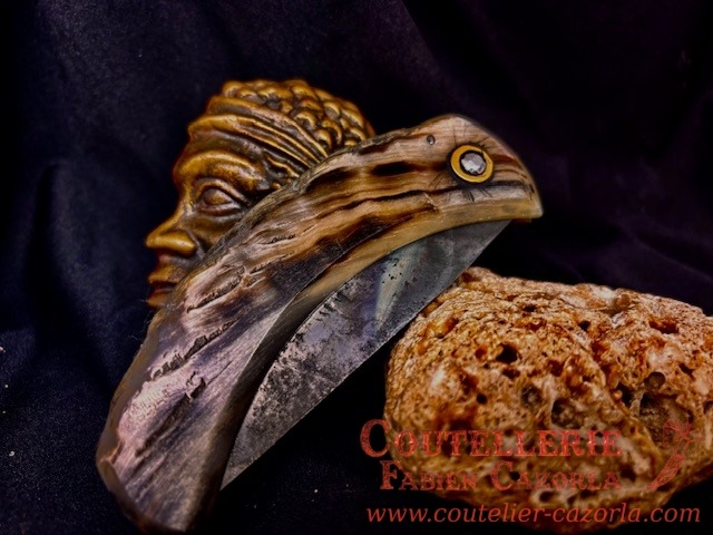 Couteau Corse traditionnel de berger Curnicciolu Fabianu 23012603S – Image 5