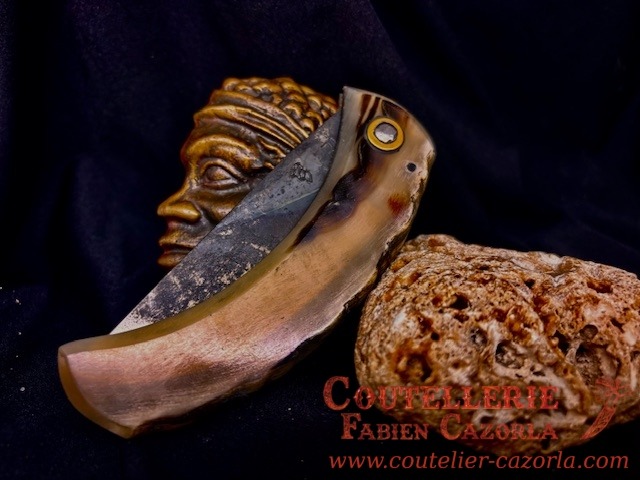 Couteau Corse traditionnel de berger Curnicciolu Fabianu 23012603S – Image 6