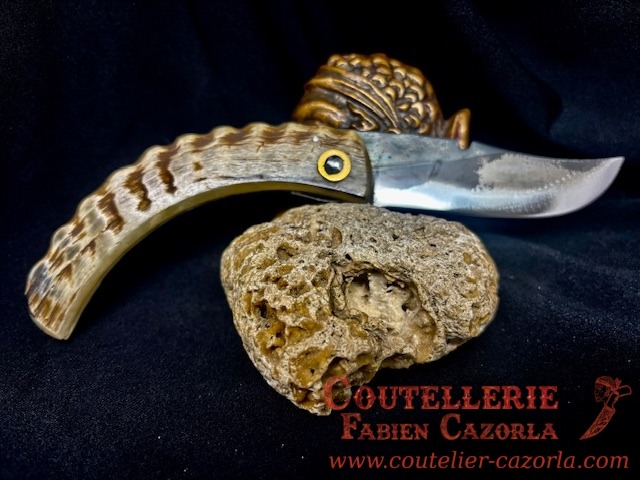 Couteau Corse traditionnel de berger Curnicciolu Fabianu 09102544 – Image 3