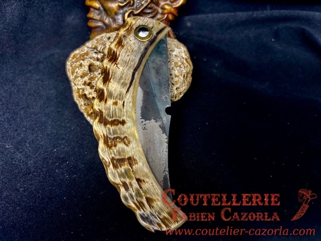 Couteau Corse traditionnel de berger Curnicciolu Fabianu 09102544 – Image 6