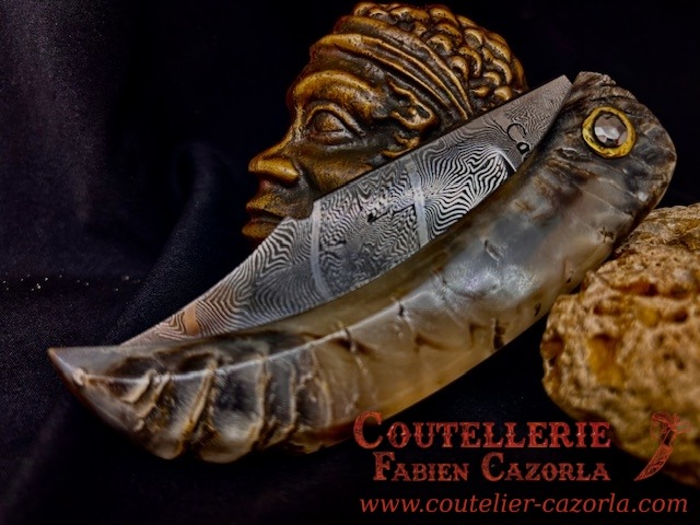 Couteau Labélisé avec Lame Damas Mosaïque 12122506S – Image 5