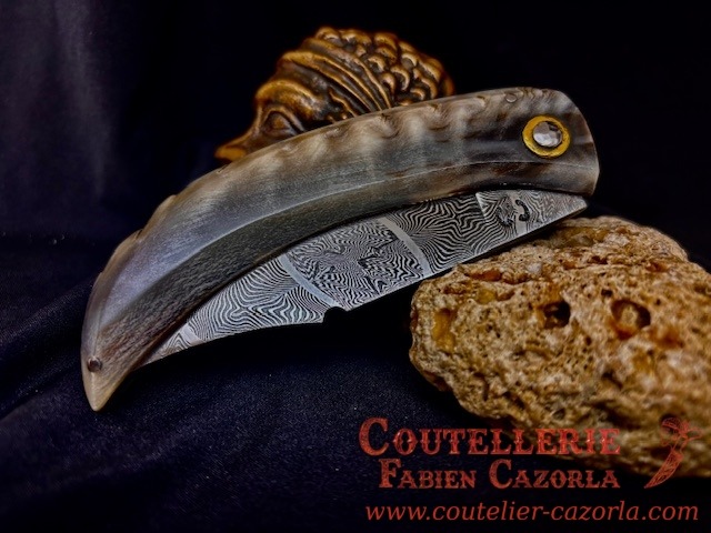 Couteau Labélisé avec Lame Damas Mosaïque 12122506S – Image 6