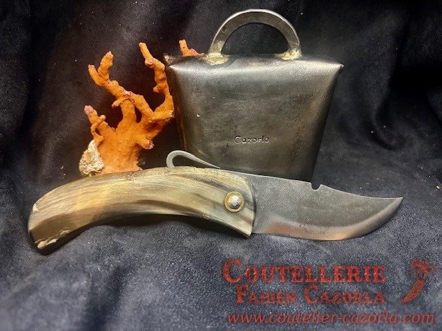 Couteau de berger Corse traditionnel Curnicciolu Fabianu grand modèle Piémontais 17062602 – Image 3