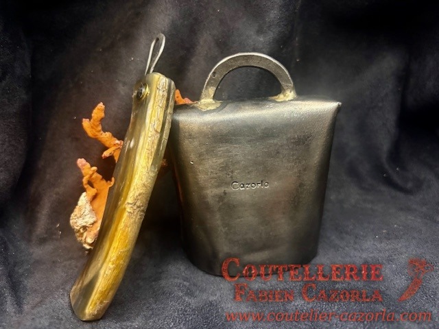 Couteau de berger Corse traditionnel Curnicciolu Fabianu grand modèle Piémontais 17062602 – Image 6
