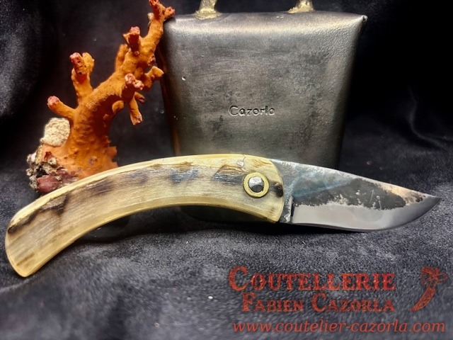 Couteau de berger Corse traditionnel Curnicciolu Fabianu petit modèle 18062630 – Image 3