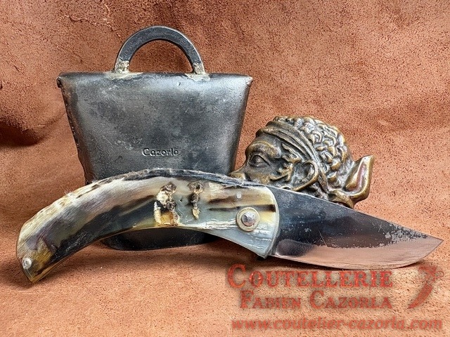 Couteau de berger Corse traditionnel Curnicciolu Fabianu grand modèle 08082605