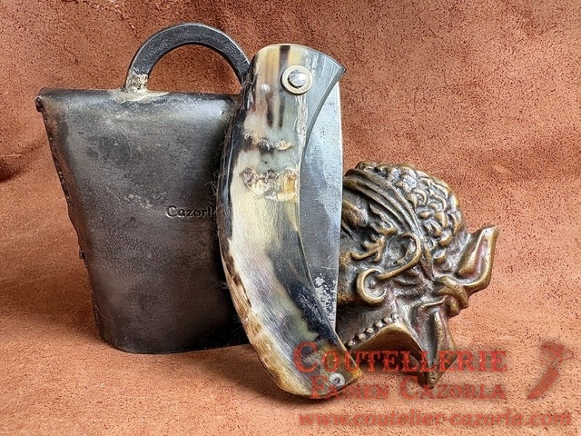 Couteau de berger Corse traditionnel Curnicciolu Fabianu grand modèle 08082605 – Image 5