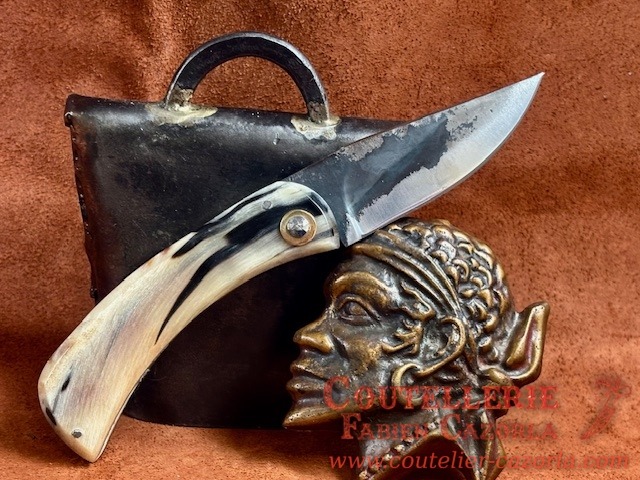 Couteau de berger Corse traditionnel Curnicciolu Fabianu petit modèle 01082605 – Image 3