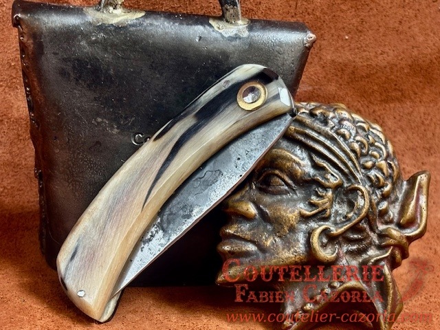 Couteau de berger Corse traditionnel Curnicciolu Fabianu petit modèle 01082605 – Image 4