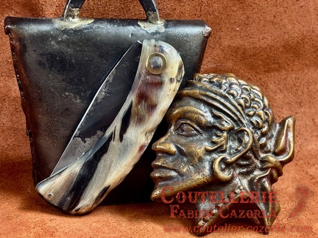 Couteau de berger Corse traditionnel Curnicciolu Fabianu petit modèle 01082605 – Image 5