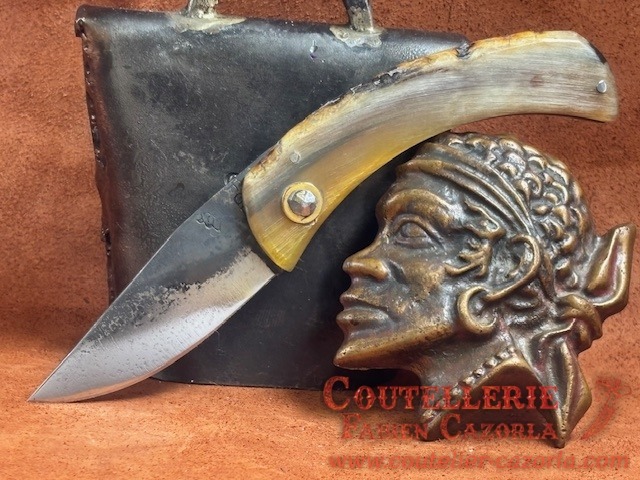 Couteau de berger Corse traditionnel Curnicciolu Fabianu petit modèle 01082610 – Image 2